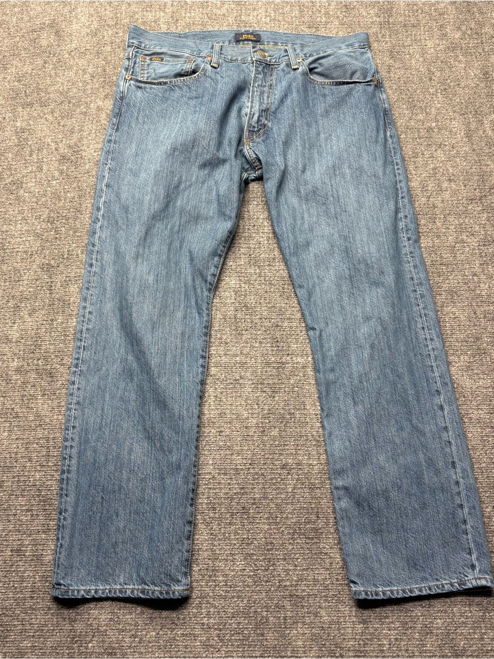 Polo Ralph Lauren Jeans Mens 33x30 Blue Hampton Relaxed Straight Denim